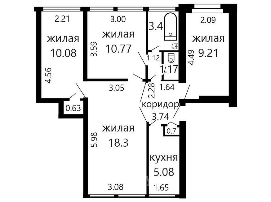 Стоимость продажи квартиры, Минск, ул. Волгоградская, д. 21/Б