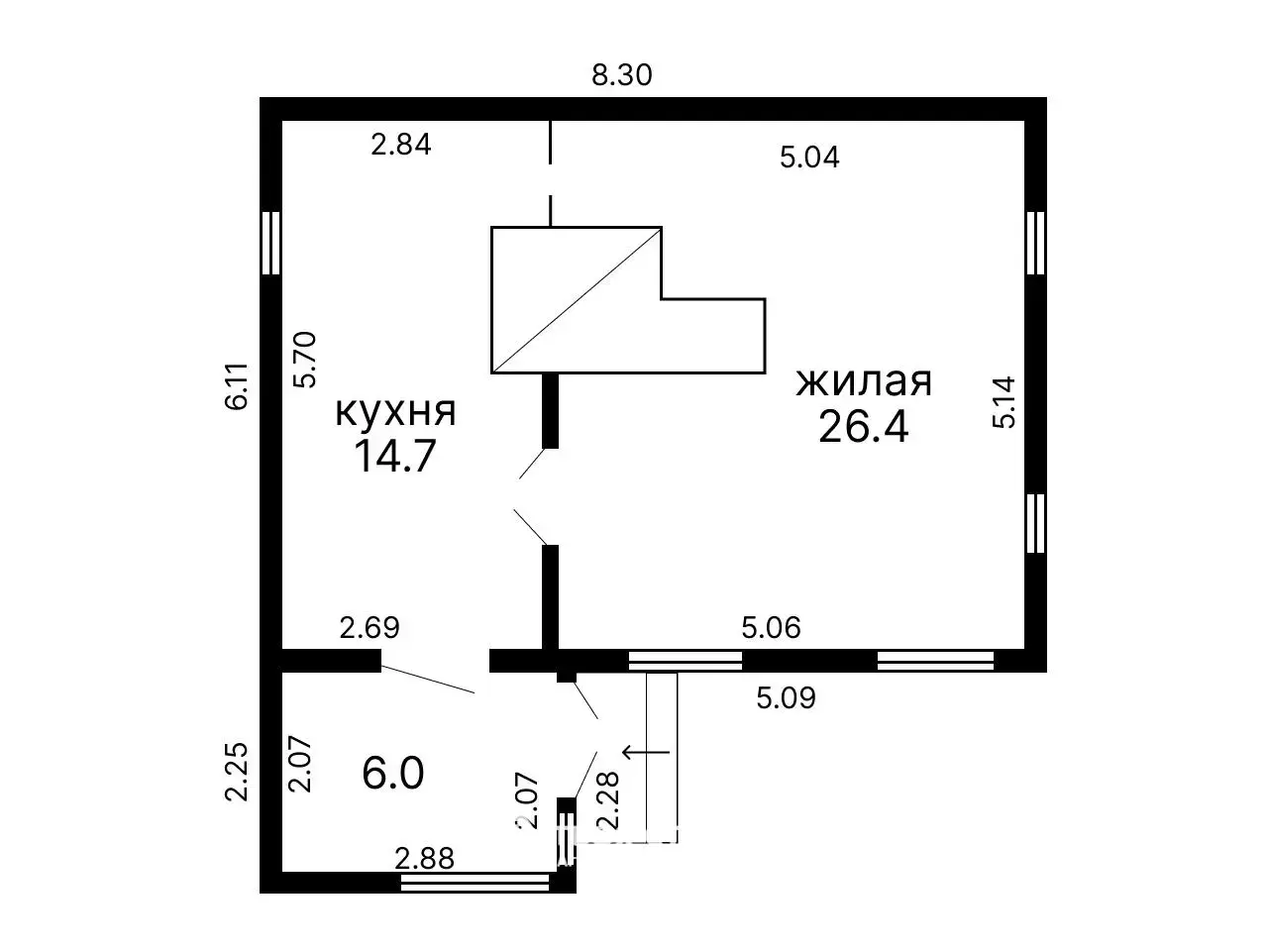 Цена продажи коттеджа, Комаровка, 