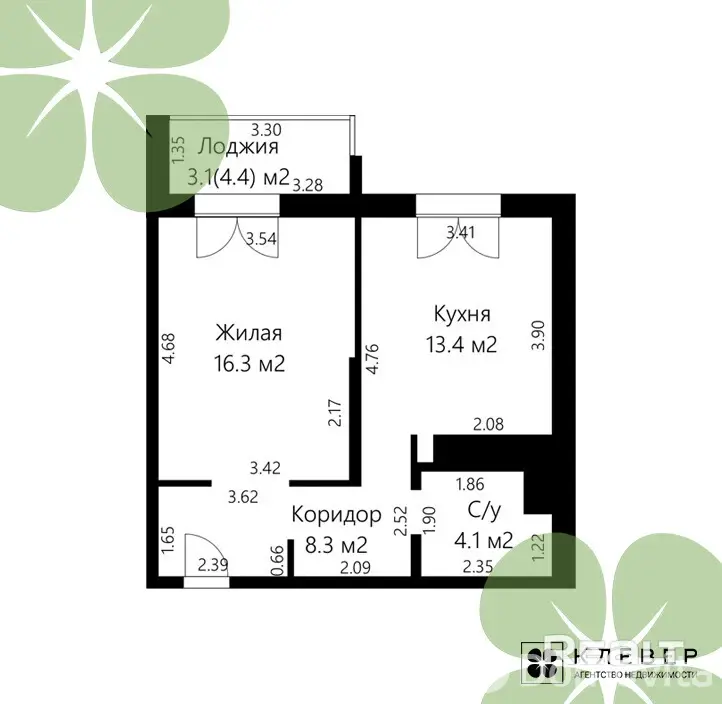 Снять 2-комнатную квартиру в Копище, ул. Авиационная, д. 12, 680USD, код 150438 - фото 20