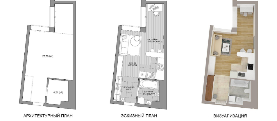Купить 1-комнатную квартиру в Минске, пр-т Мира, д. 11/3, 34900 USD, код: 986765 - фото 2