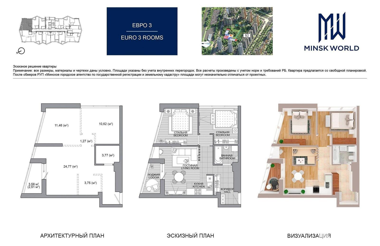 Цена продажи квартиры, Минск, ул. Жореса Алфёрова, д. 3