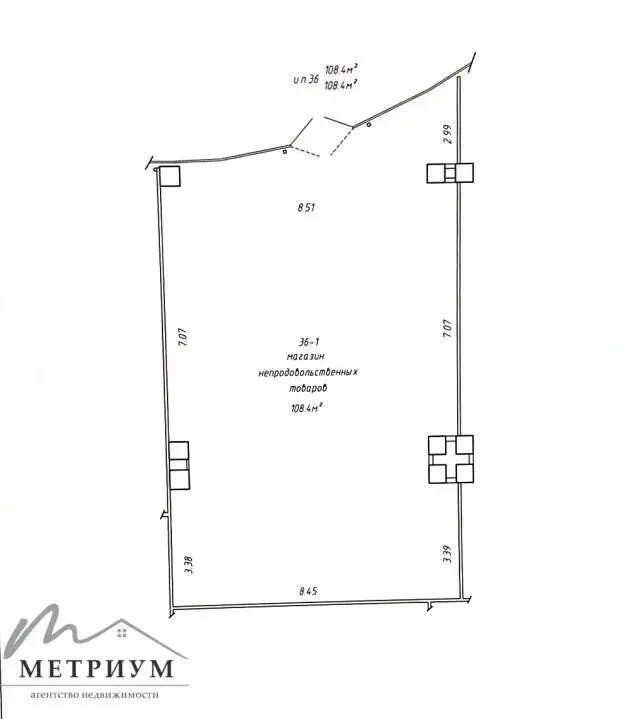 торговый объект, Минск, ул. Рудобельская, д. 3