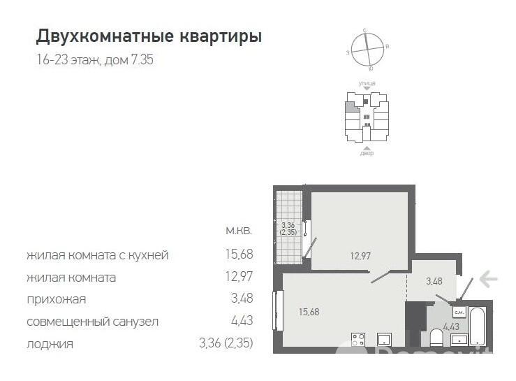 Купить 2-комнатную квартиру в Копище, ул. Николая Камова, д. 1, 79900 USD, код: 1103170 - фото 3