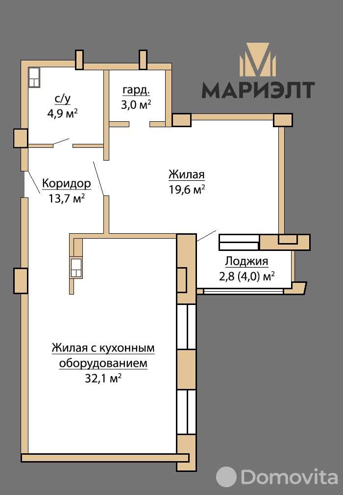 Продажа 2-комнатной квартиры в Минске, пр-т Дзержинского, д. 11, 119000 USD, код: 1011281 - фото 4