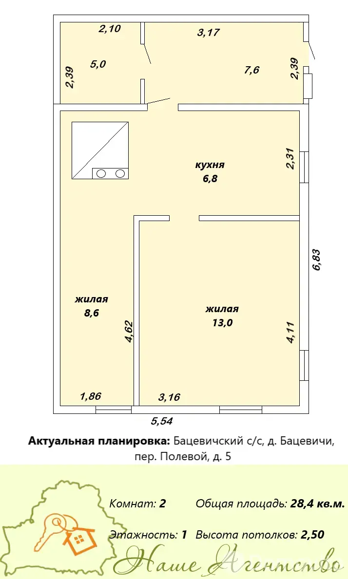 продажа дачи, Бацевичи, пер. Полевой
