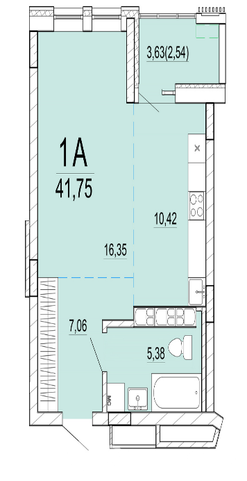 Продажа 1-комнатной квартиры в Минске, ул. Нововиленская, д. 7/2, 70140 USD, код: 982329 - фото 3