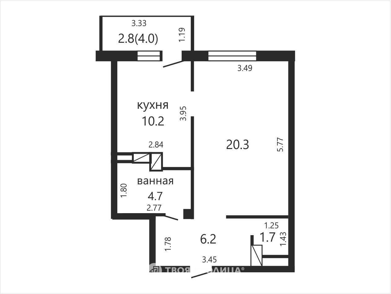 квартира, Минск, пр-т Независимости, д. 170 в Первомайском районе