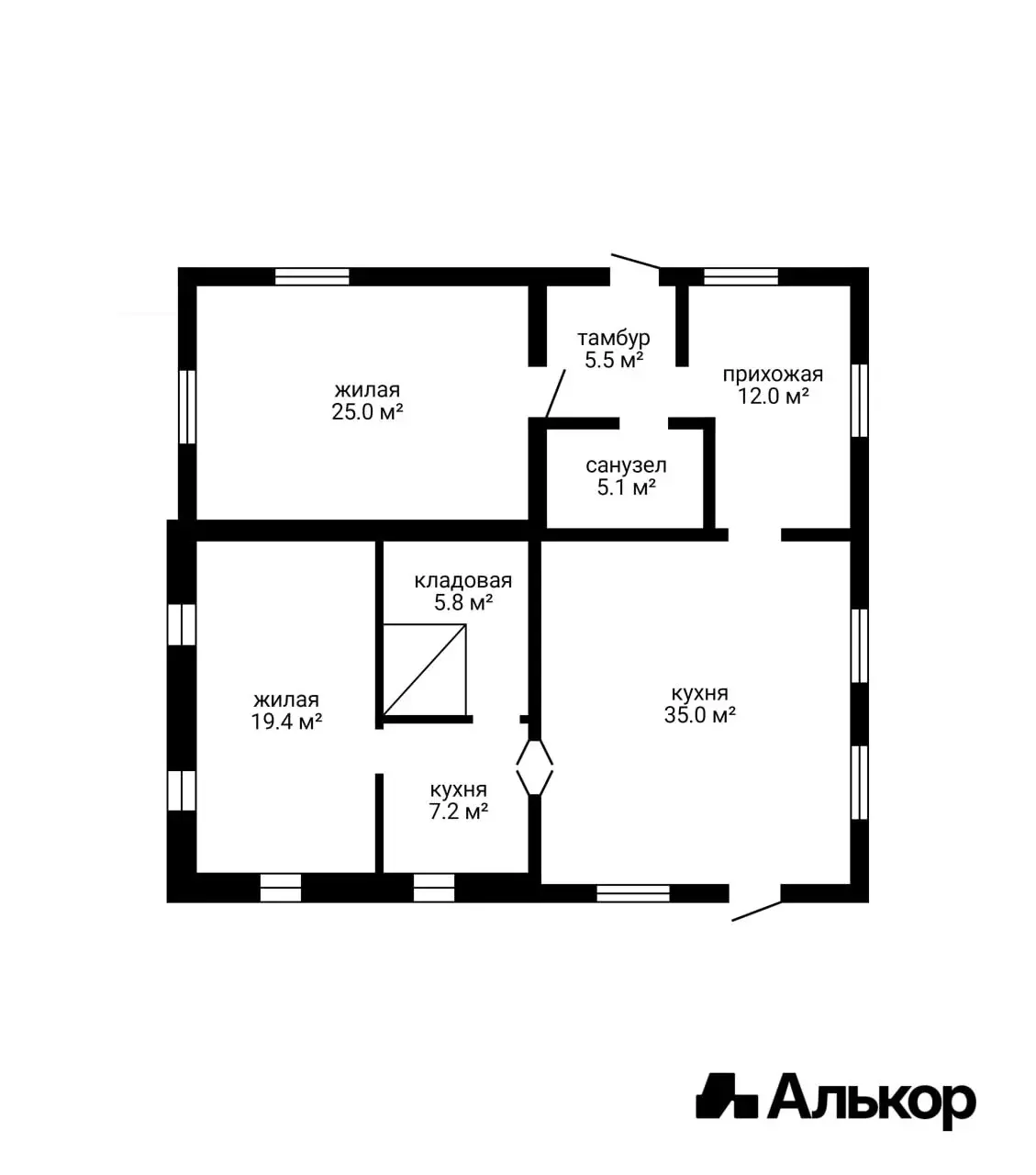 Цена продажи дома, Замосточье, 