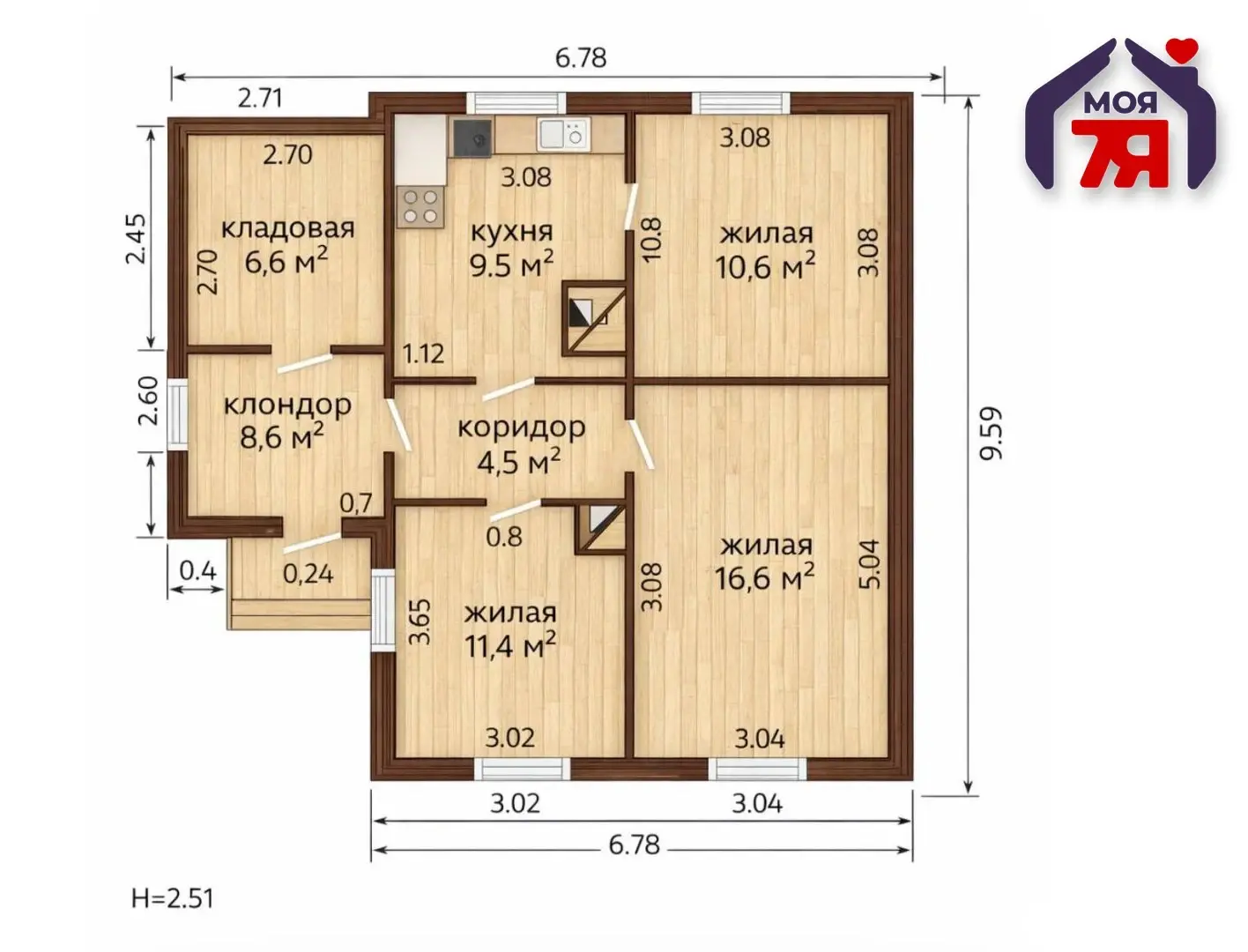 дом, Корень, ул. Калицина 