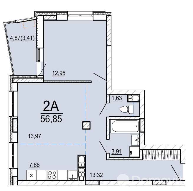 Продажа 2-комнатной квартиры в Минске, ул. Нововиленская, д. 51, 93234 USD, код: 1013193 - фото 1