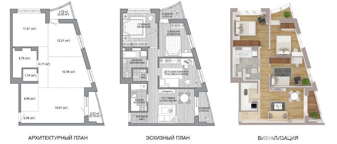 Продажа 4-комнатной квартиры в Минске, ул. Игоря Лученка, д. 12/2, 91165 EUR, код: 1093527 - фото 3