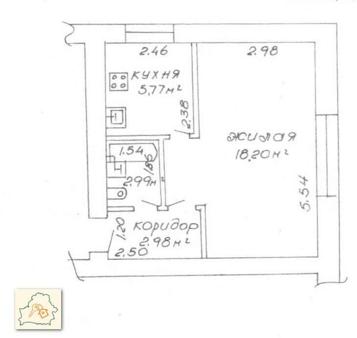 квартира, Гомель, ул. Советская, д. 196, стоимость продажи 69 645 р.