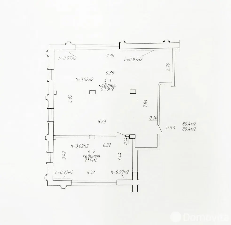 Аренда офиса на ул. Кабушкина, д. 66 в Минске, 482USD, код 12753 - фото 1