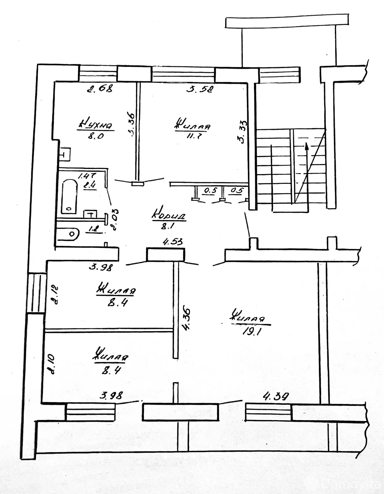 Купить 4-комнатную квартиру в Гродно, ул. Молодежная, д. 11, 59990 USD, код: 1120599 - фото 2