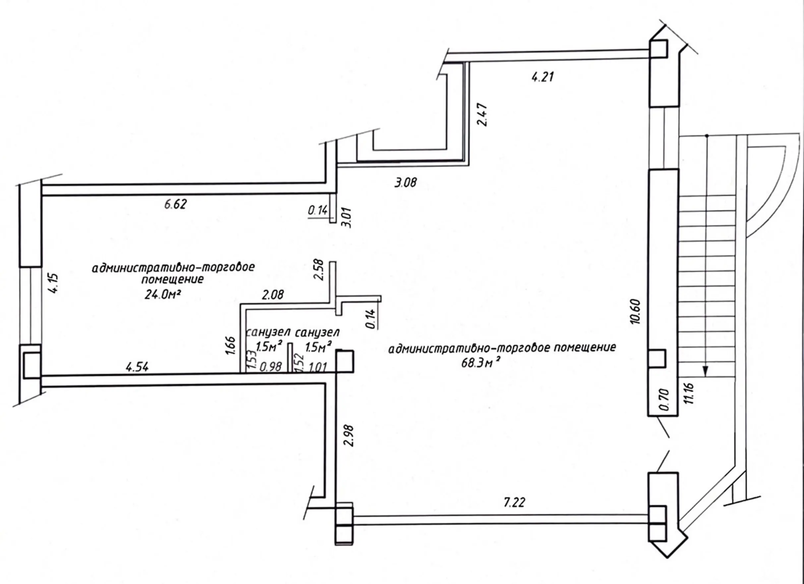 торговый объект, Минск, ул. Киселева, д. 17, стоимость продажи 637 558 р.