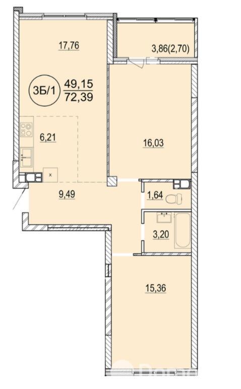 Цена продажи квартиры, Минск, ул. Разинская, д. 4