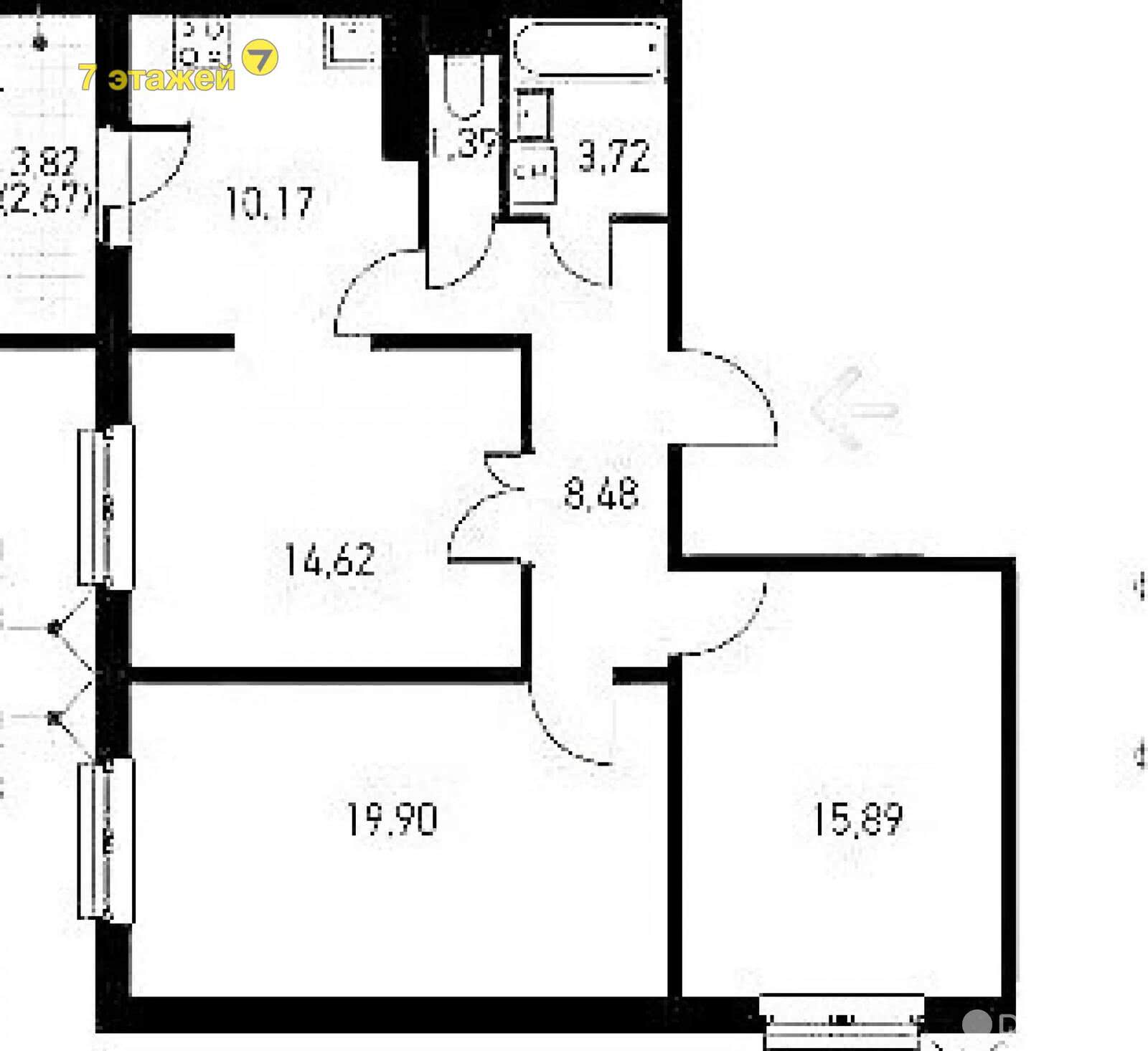 Продажа 3-комнатной квартиры в Копище, ул. Авиационная, д. 7/31, 110048 USD, код: 998671 - фото 2