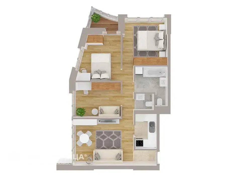 Купить 4-комнатную квартиру в Минске, ул. Белградская, д. 16, 111780 EUR, код: 722082 - фото 4