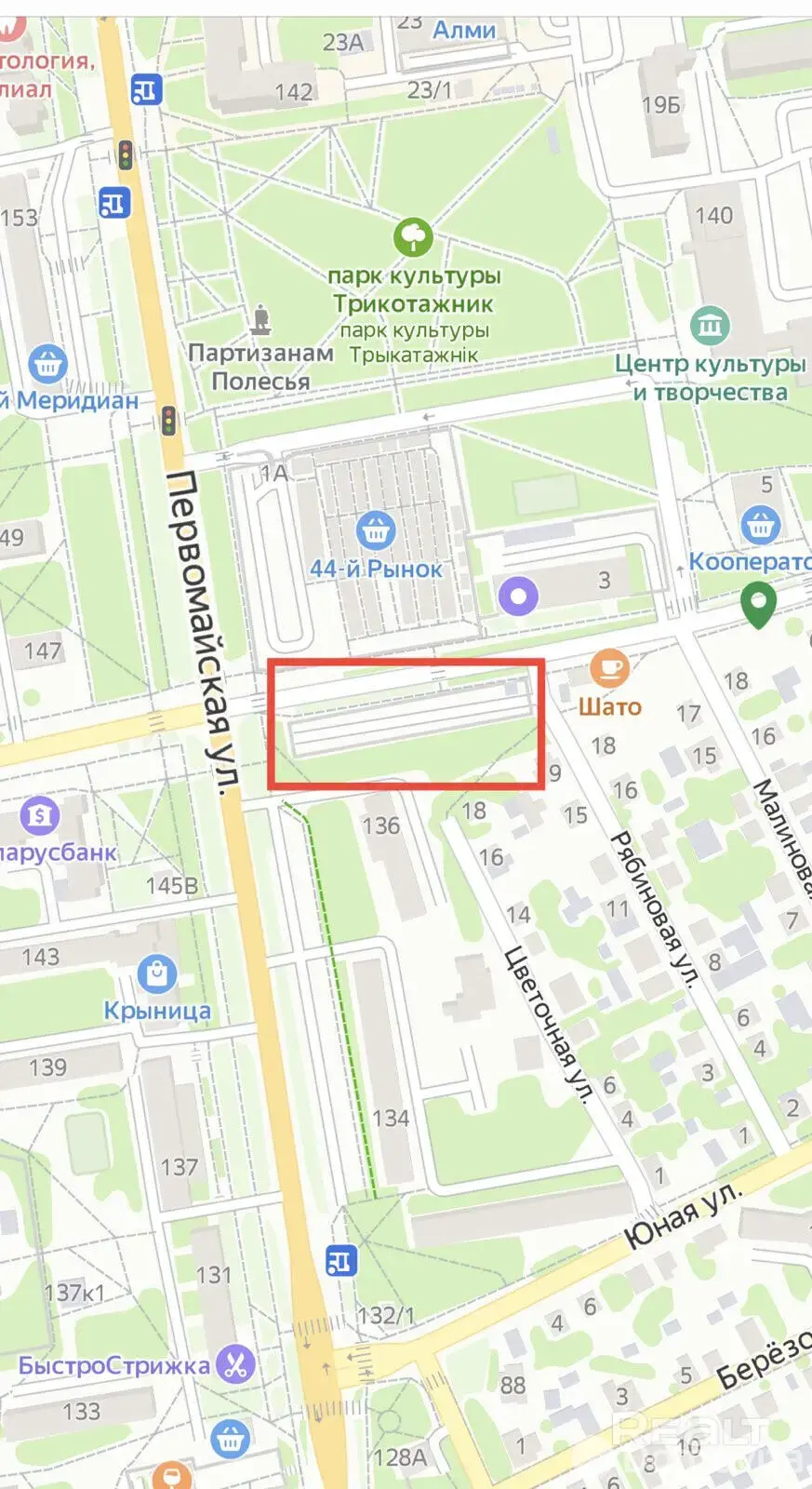 торговый объект, Пинск, ул. Звездная 