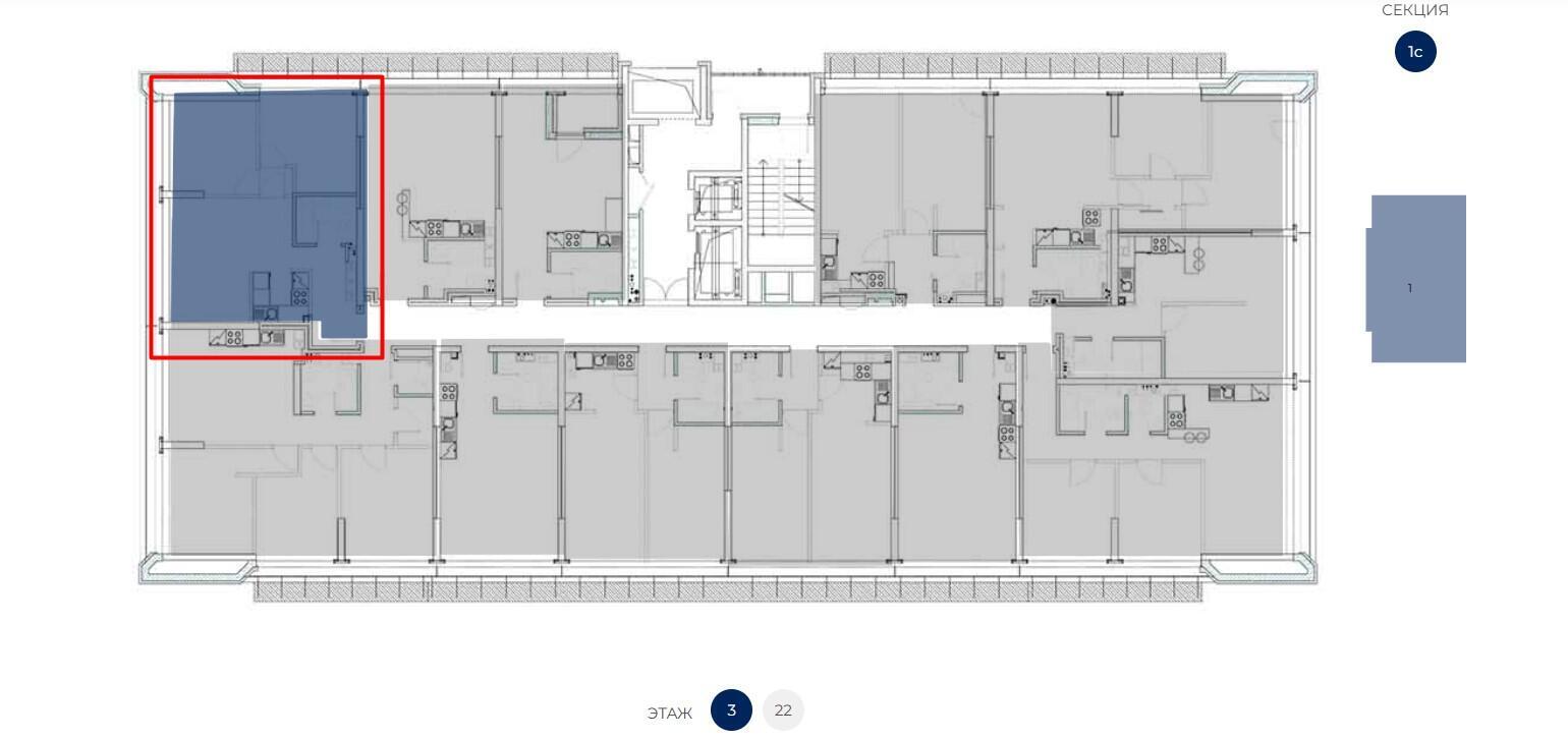 Продажа 3-комнатной квартиры в Минске, ул. Николы Теслы, д. 23, 81650 EUR, код: 1079507 - фото 2