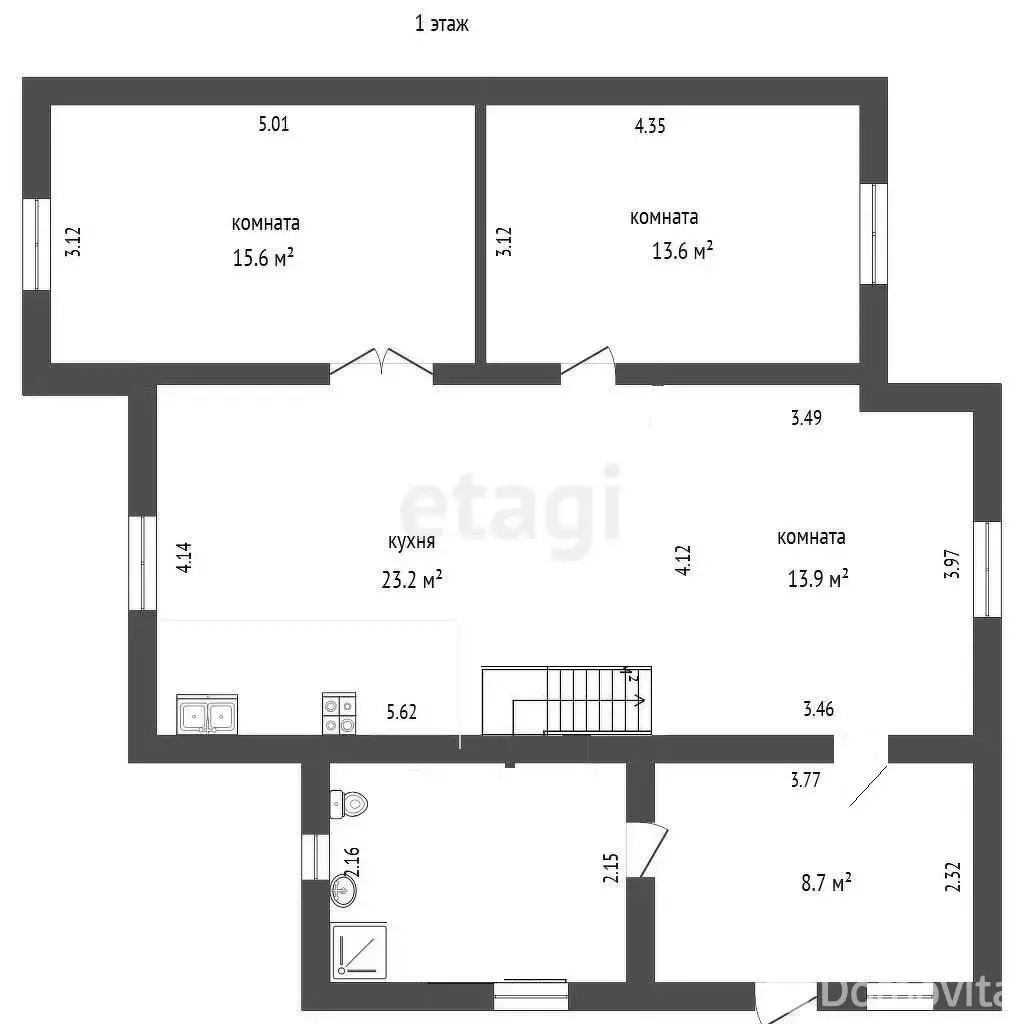 коттедж, Сосновая, ул. Центральная