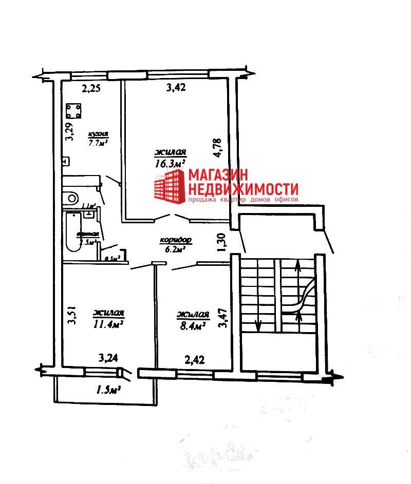 продажа квартиры, Мосты, ул. Клары Цеткин, д. 9