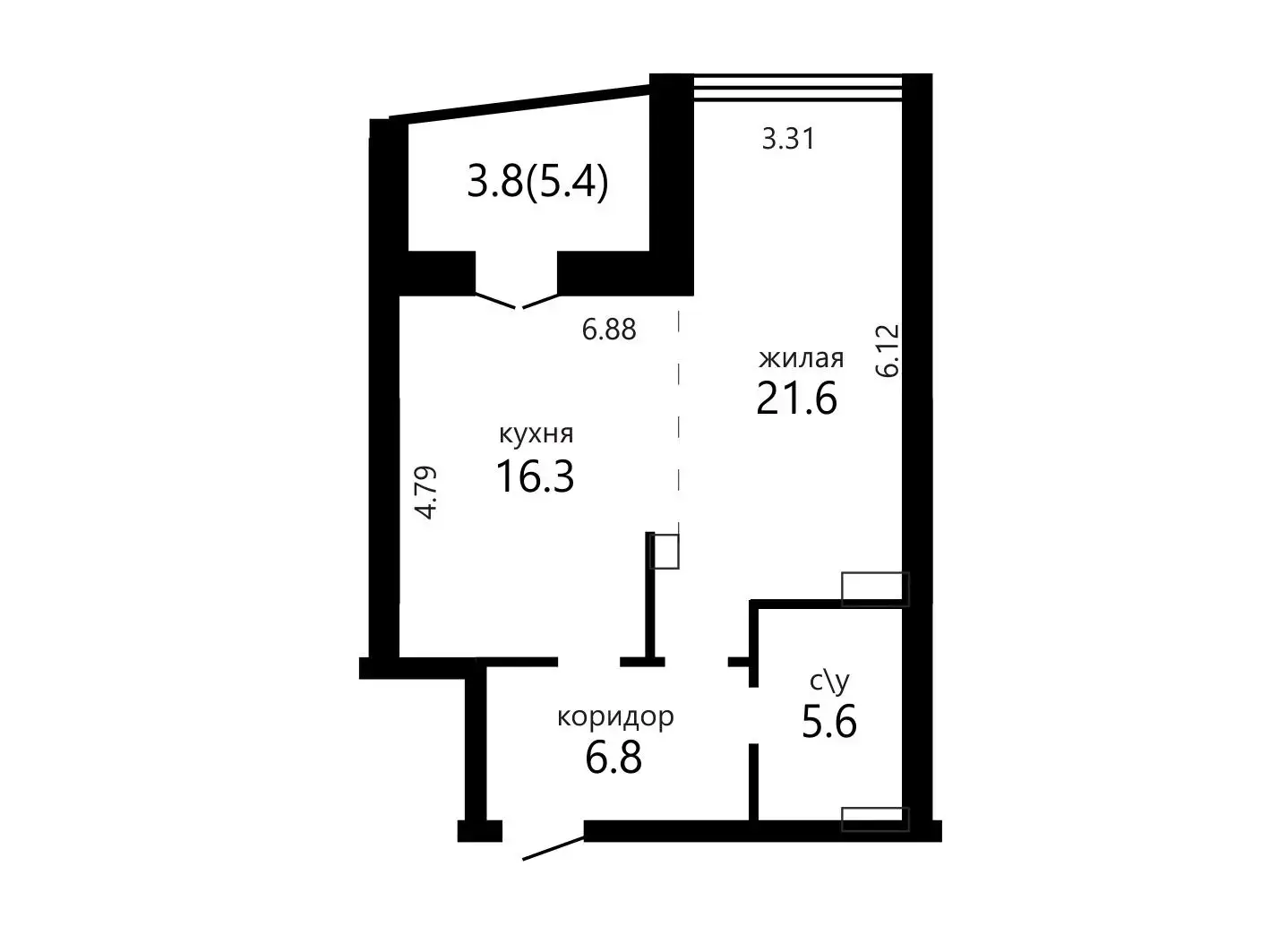 Продажа 1-комнатной квартиры в Минске, пр-т Дзержинского, д. 23 - фото 2