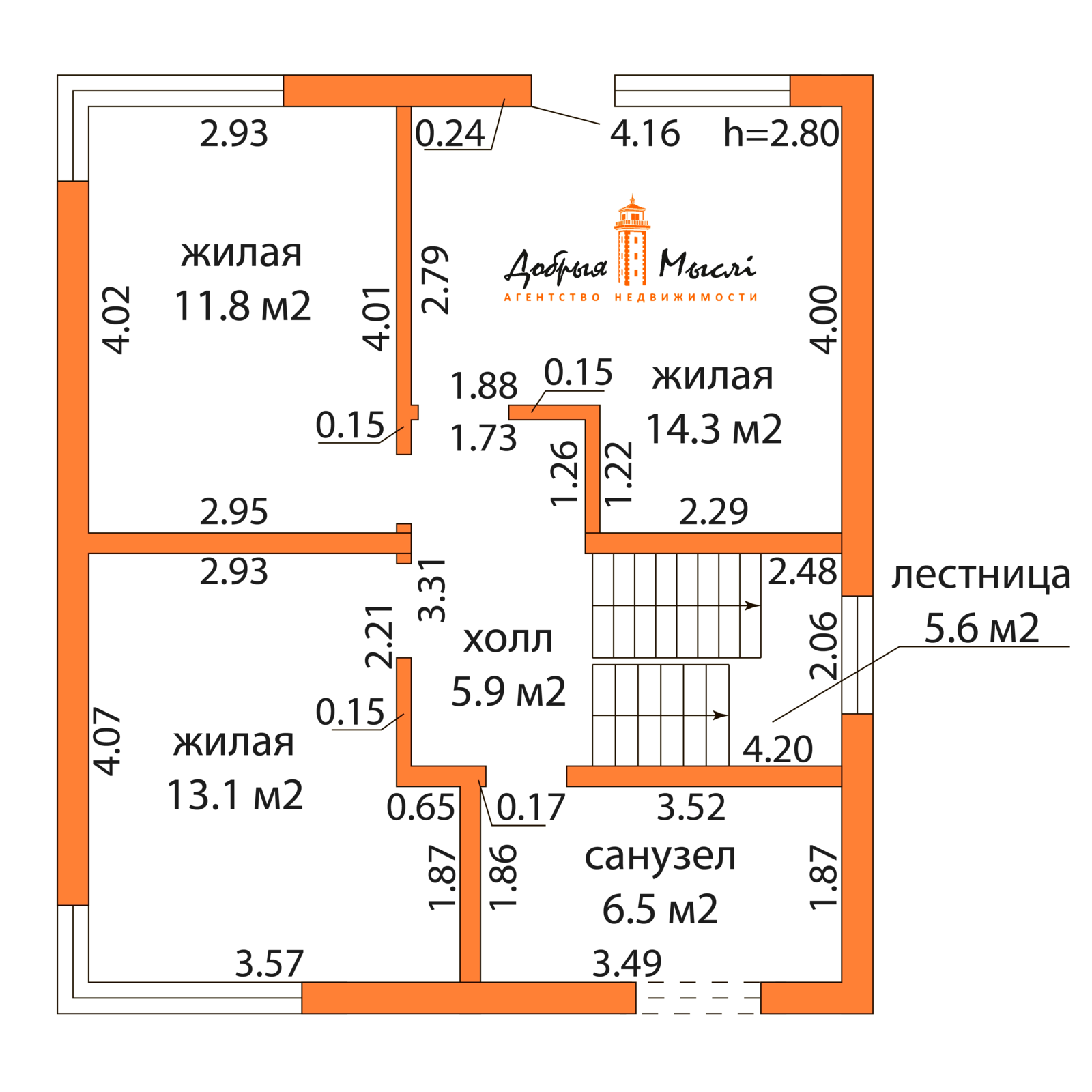 Снять 2-этажный дом в Синило, Минская область, ул. Солнечная, 400USD, код 4819 - фото 30
