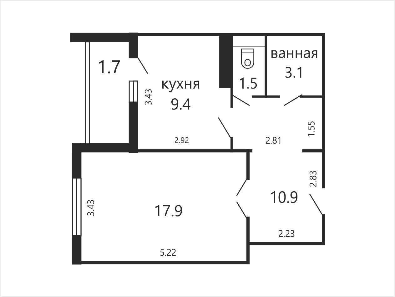 квартира, Минск, ул. Шаранговича, д. 74 