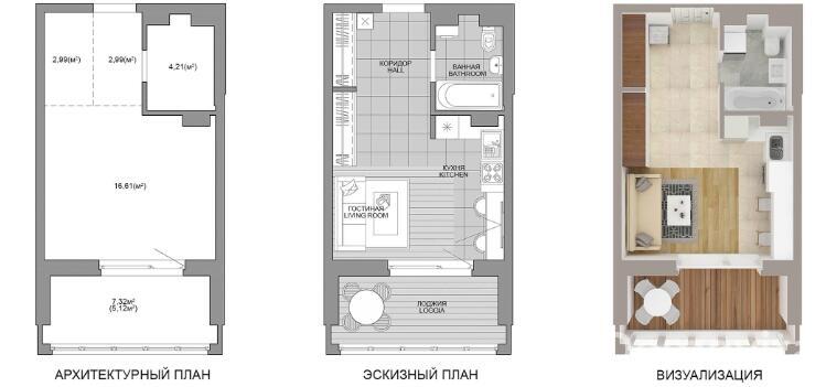 Продажа 1-комнатной квартиры в Минске, ул. Игоря Лученка, д. 28/5, 50753 EUR, код: 1068362 - фото 3