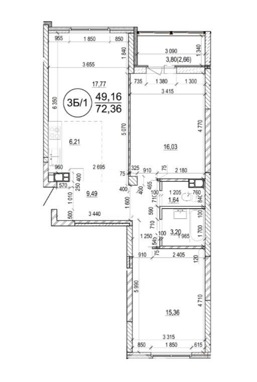 Стоимость продажи квартиры, Минск, ул. Разинская, д. 4