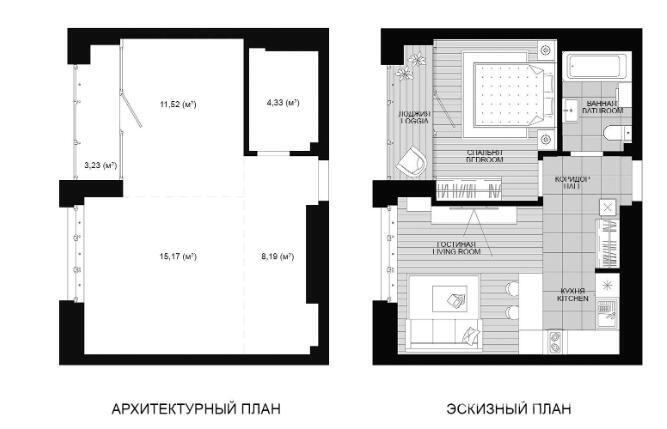 Купить 1-комнатную квартиру в Минске, пр-т Мира, д. 19, 47957 EUR, код: 1002070 - фото 1