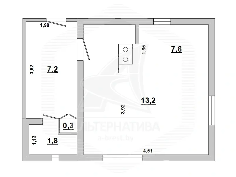 Продажа 1-этажной дачи в Машиностроитель Брестская область, 15200USD, код 179409 - фото 12
