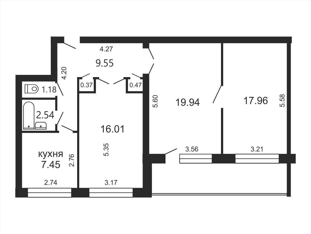 Цена продажи квартиры, Минск, ул. Якуба Коласа, д. 67