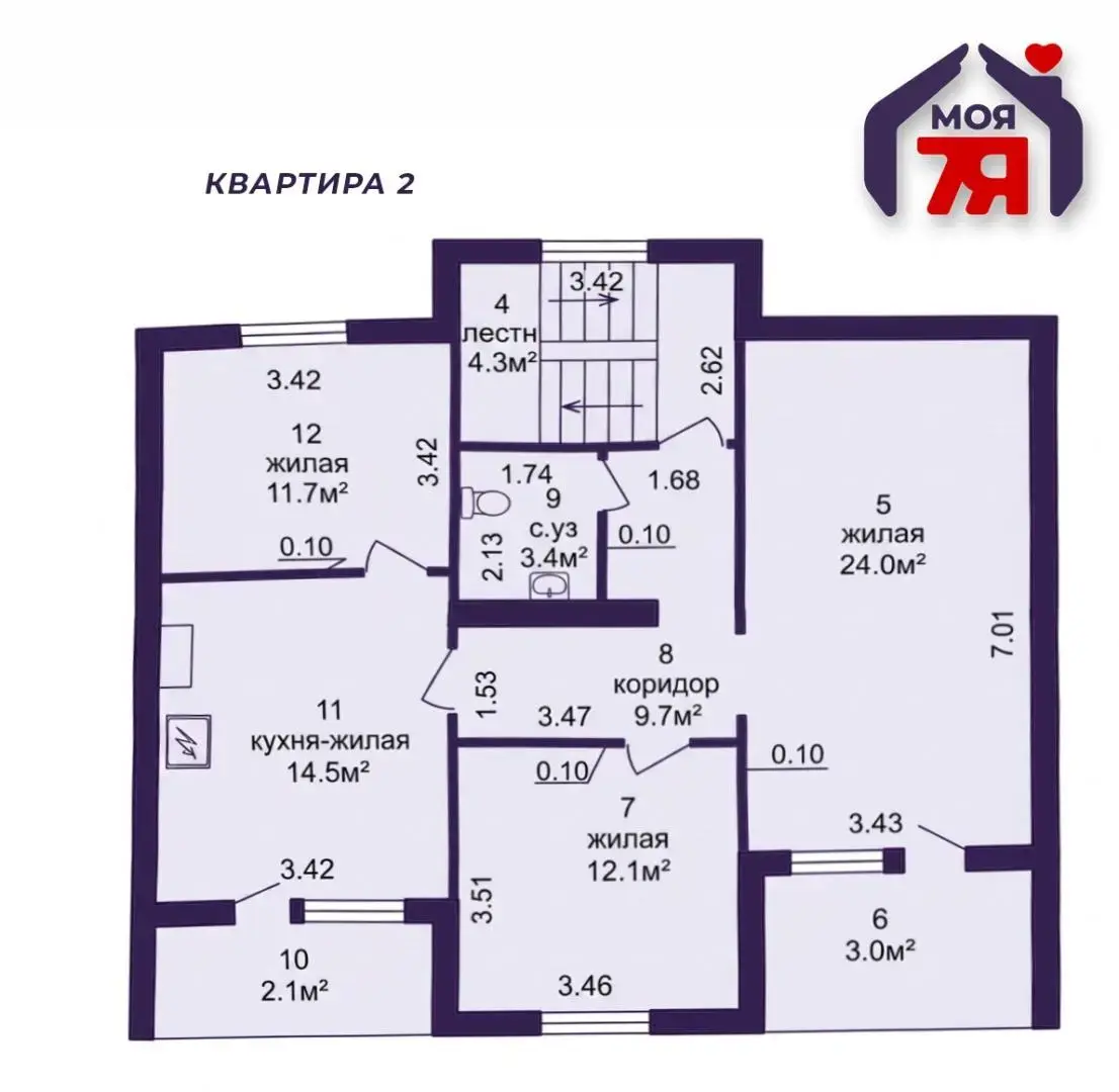 коттедж, Калюга, ул. Пролетарская 