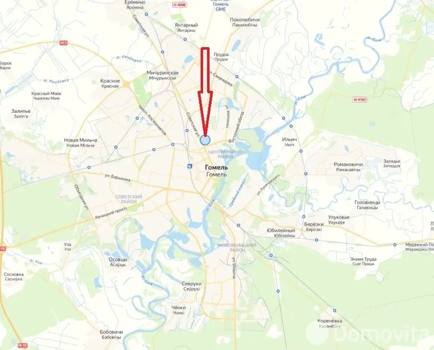 торговый объект, Гомель, ул. Университетская, д. 14, стоимость продажи 10 295 р.