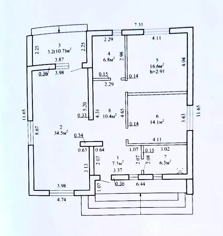 дом, Мара-Росинка, д. 77, стоимость продажи 363 350 р.