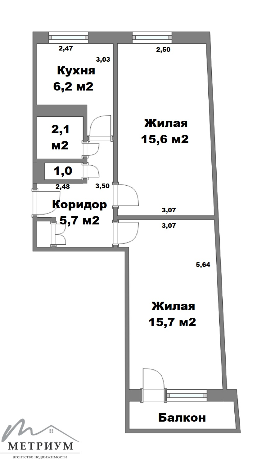 Продажа 2-комнатной квартиры в Минске, ул. Петра Глебки, д. 70, 72000 USD, код: 1010317 - фото 1