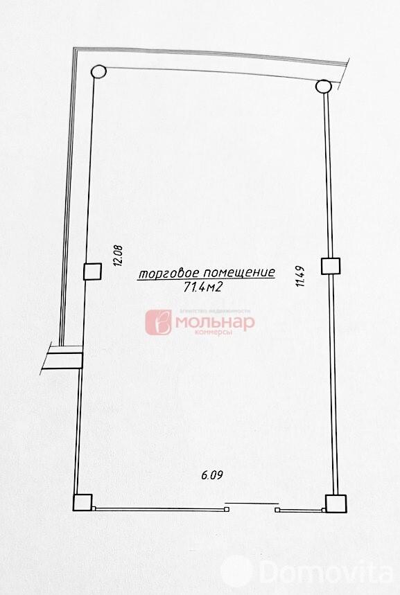 Аренда торгового помещения на ул. Притыцкого, д. 29 в Минске, 720EUR, код 966144 - фото 6