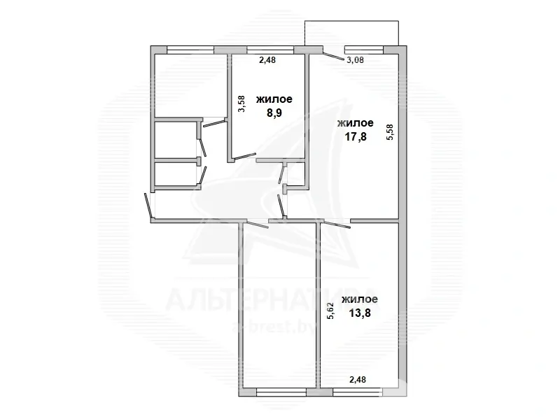 Продажа комнаты в Бресте, ул. Янки Купалы, цена 31000 USD, код 7563 - фото 13