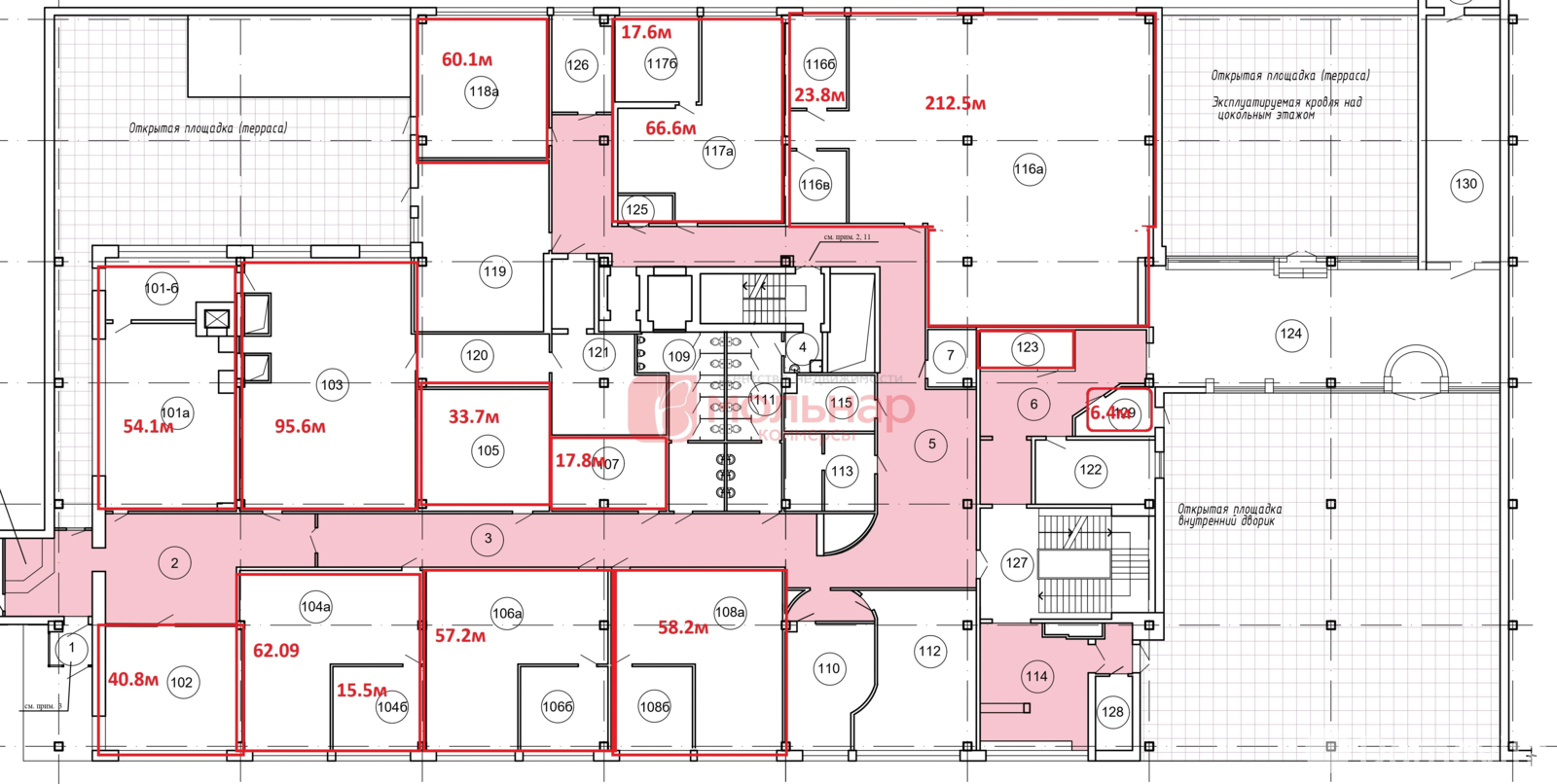 Аренда офиса на ул. Притыцкого, д. 62 в Минске, 2820EUR, код 14003 - фото 13