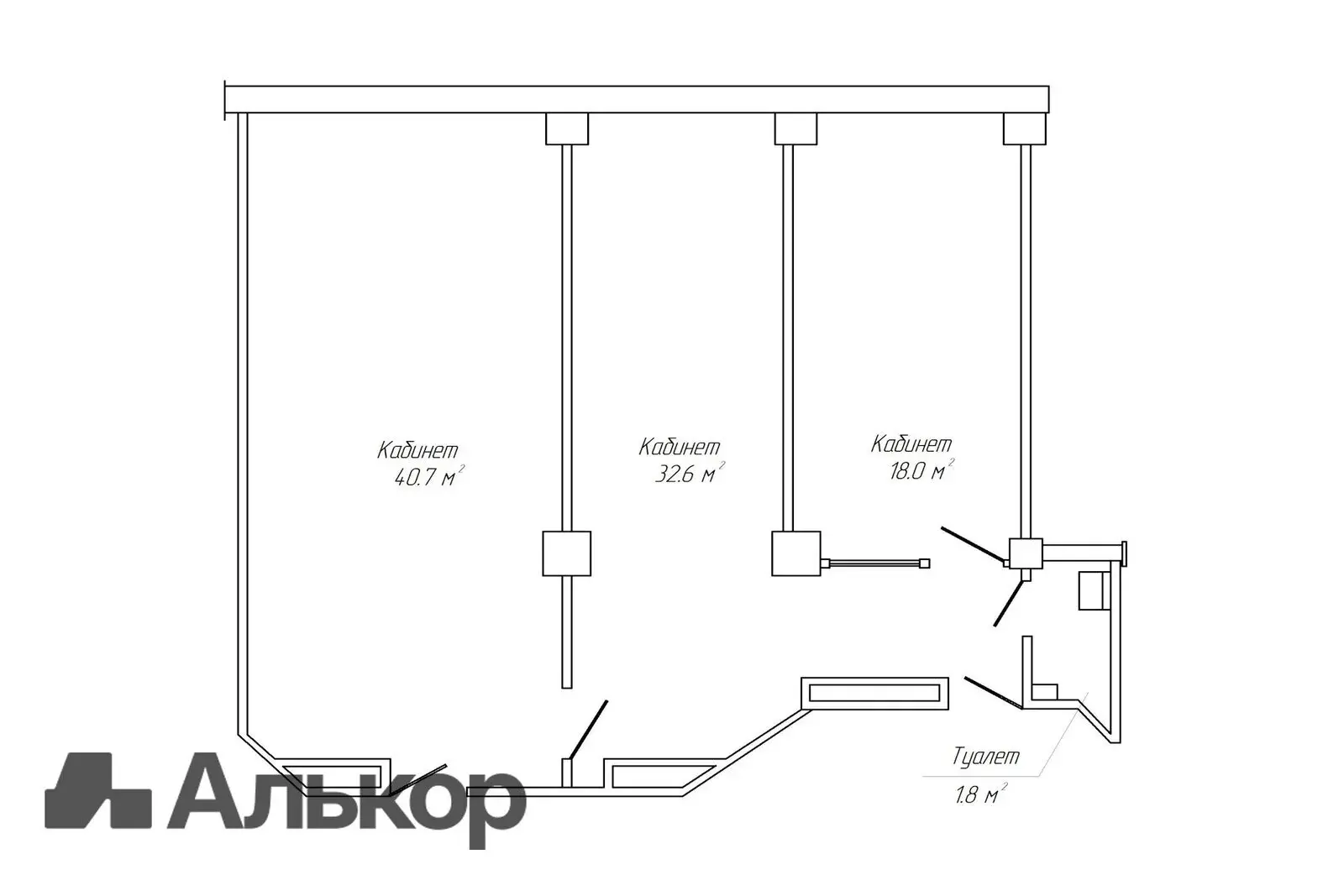Аренда офиса на ул. Тимирязева, д. 67 в Минске, 1117USD, код 16126 - фото 7