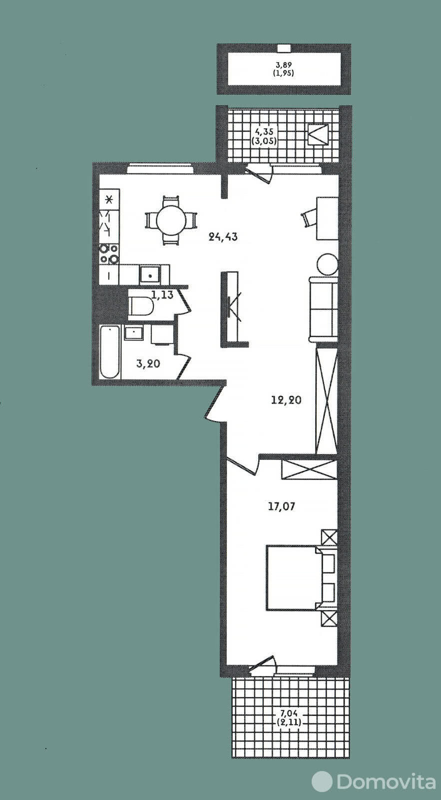 Продажа 2-комнатной квартиры в Колодищах, ул. Серебряный Лес, д. 6, 97500 USD, код: 951893 - фото 3