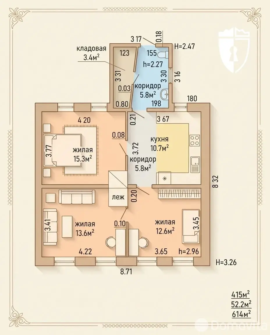 Стоимость продажи коттеджа, Слободка, ул. Лесная, д. 12