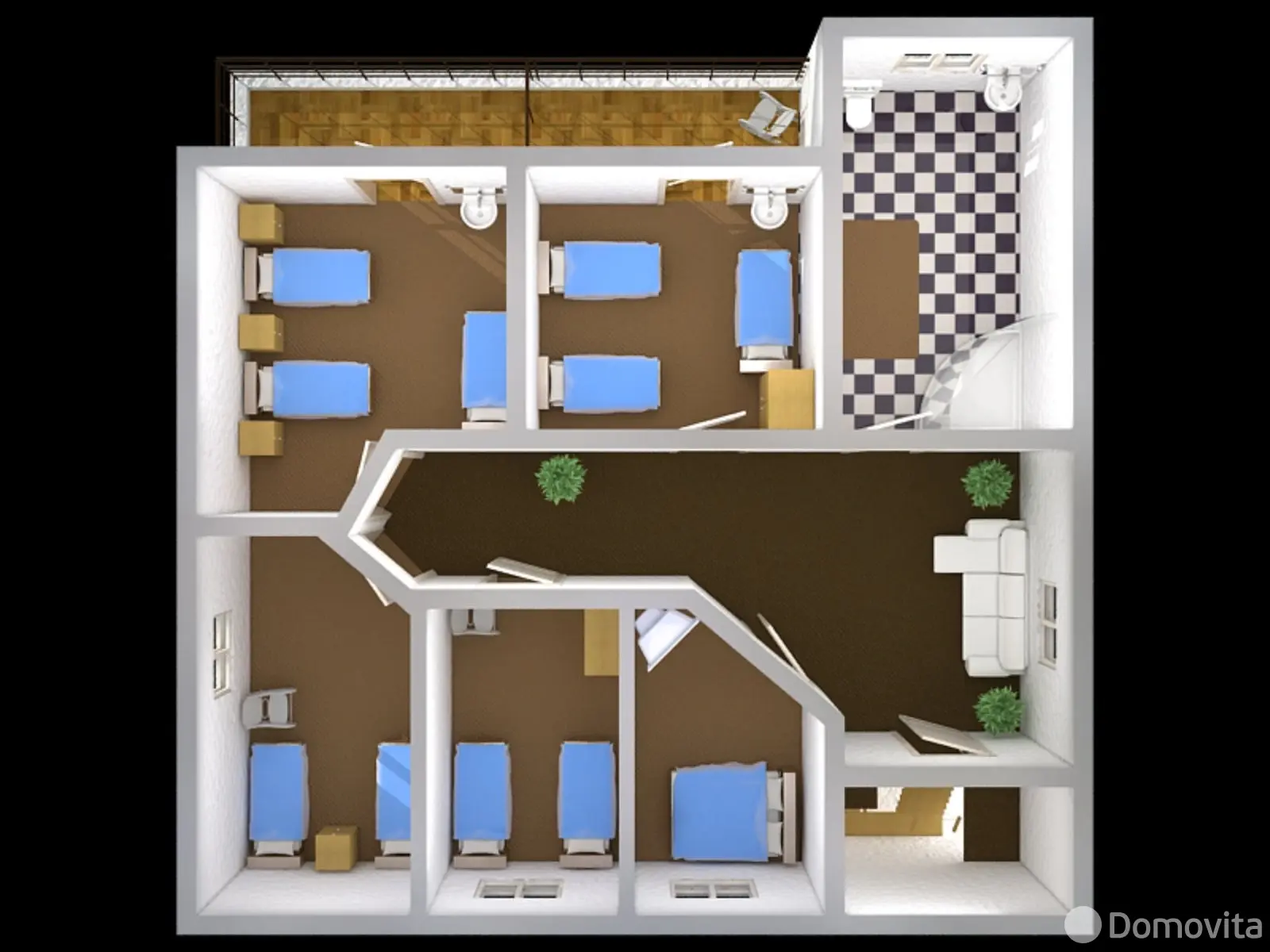 Аренда коттеджа Уютные и теплые дома на территории комплекса на сутки в Заречанах , 15USD, код 1236 - фото 1