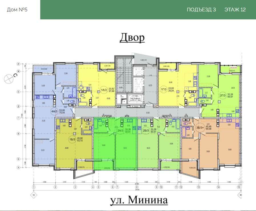 Купить 1-комнатную квартиру в Минске, ул. Кузьмы Минина, д. 5, 48984 USD, код: 1016701 - фото 1
