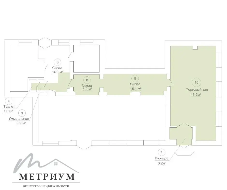 Стоимость аренды торгового объекта, Молодечно, ул. Притыцкого, д. 4