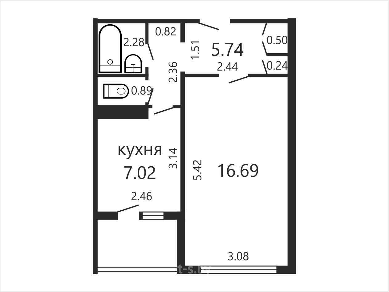 Купить 1-комнатную квартиру в Минске, ул. Илимская, д. 21, 48500 USD, код: 1010893 - фото 2