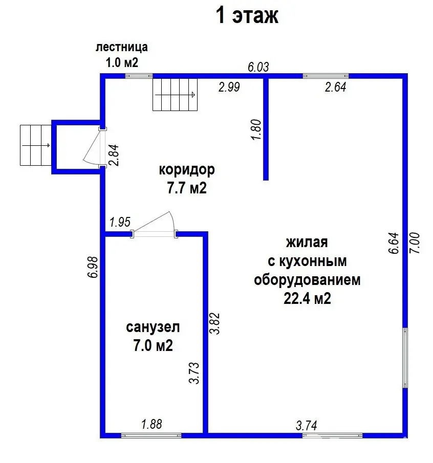 коттедж, Сухая Гора, ул. Центральная, д. 7А