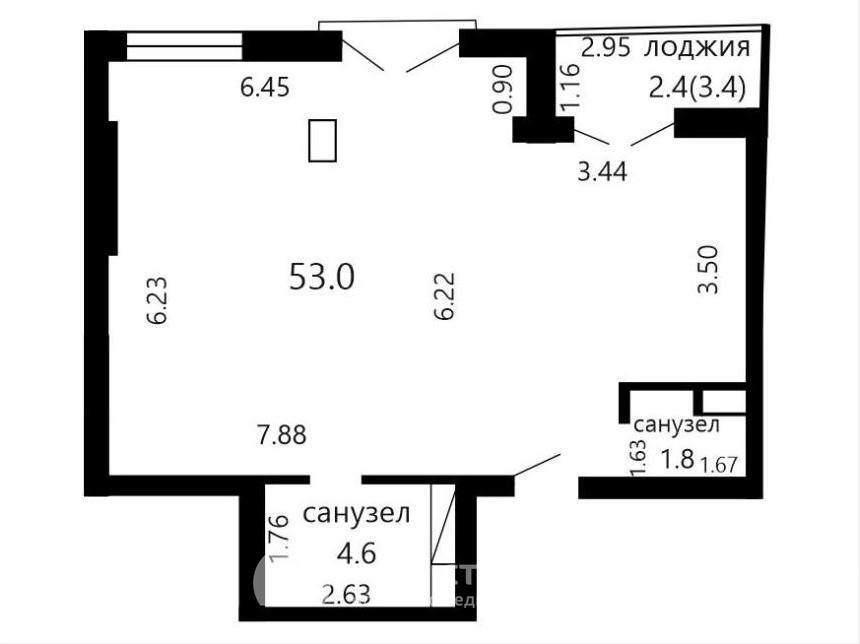 Купить 2-комнатную квартиру в Минске, ул. Кропоткина, д. 59, 107900 USD, код: 1092239 - фото 2